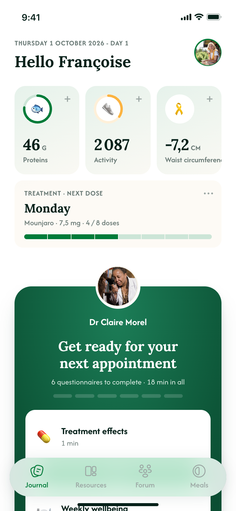 Boli Care Patient App - Daily Journal and Treatment Tracking